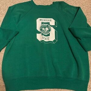 Vintage Michigan State Green crewneck